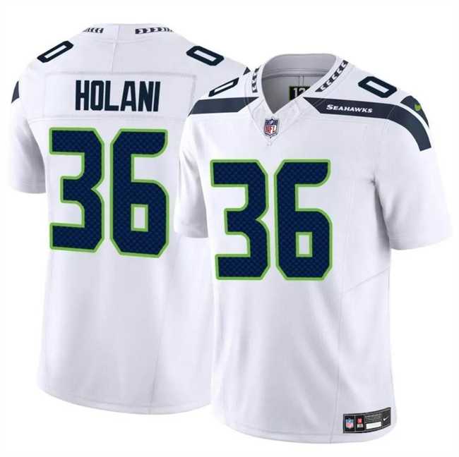 Men & Women & Youth Seattle Seahawks #36 George Holani White 2024 F.U.S.E Vapor Limited Football Stitched Jersey->seattle seahawks->NFL Jersey